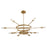 Oxygen Lighting Sperano 60"/12Lt Cct Chandelier, Aged Brass