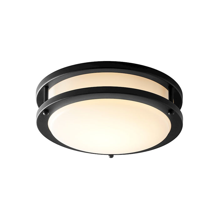 Oxygen Lighting Oracle 1 Light 10" Flush Mount, Black