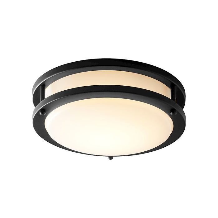 Oxygen Lighting Oracle 1 Light 10" Flush Mount, Black