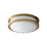 Oxygen Lighting Oracle 3500K 120V Dim Ceiling Mount, Aged Brass - 3-618-3540