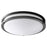 Oxygen Lighting Oracle 1 Light 18" Flush Mount, Black - 3-619-15