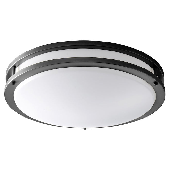 Oxygen Lighting Oracle 1 Light 18" Flush Mount, Black