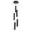 Oxygen Lighting Alarum 5 Light Pendant, Black