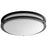 Oxygen Lighting Oracle 2 Light 18" Flush Mount, Black - 3-620-15