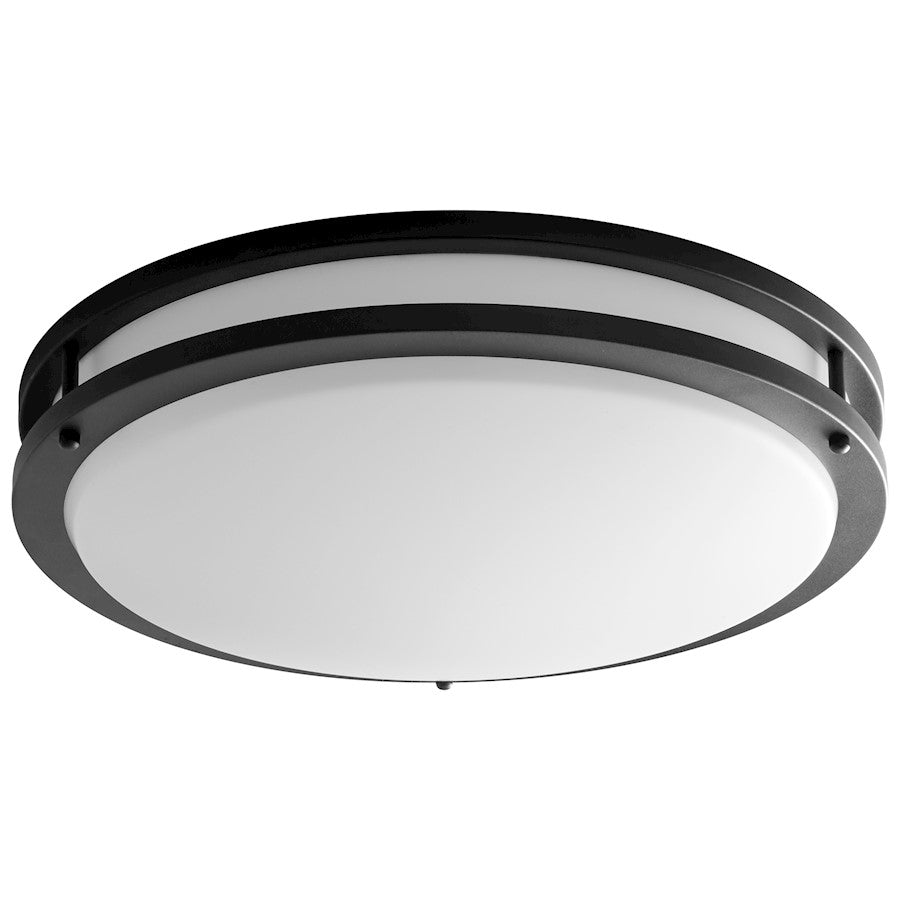 Oxygen Lighting Oracle 2 Light 18" Flush Mount, Black - 3-620-15