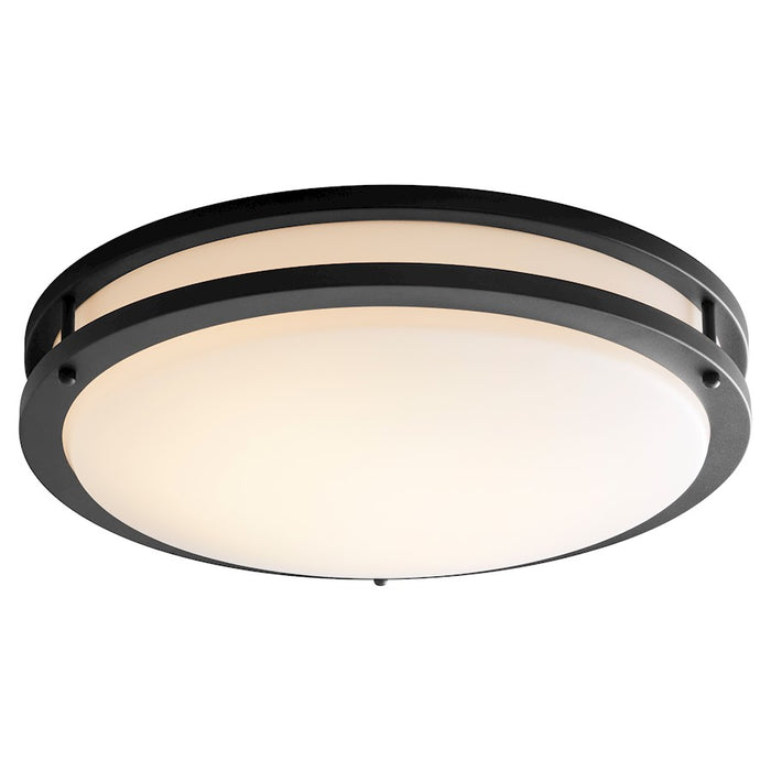 Oxygen Lighting Oracle 2 Light 18" Flush Mount, Black