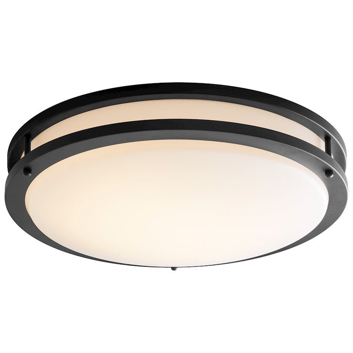 Oxygen Lighting Oracle 2 Light 18" Flush Mount, Black