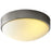 Oxygen Lighting Journey 1 Light 11" Ceiling Mount, Nickel/White Opal