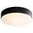 Oxygen Lighting Journey 1 Light 14" Flush Mount, Black/Satin Opal