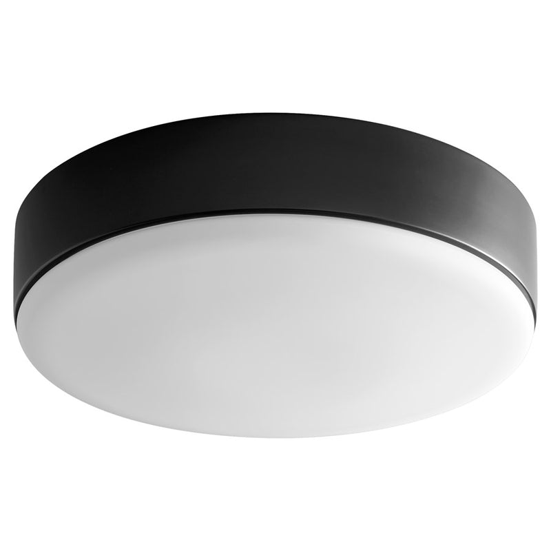 Oxygen Lighting Journey1Lt UV 4000K Gl Ceiling Mount, Black - 3-623-4015
