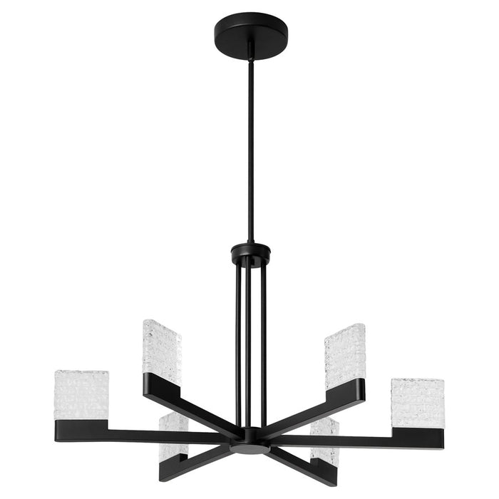 Oxygen Lighting Gamma 6Lt 5Cct LED Chandelier, Black - 3-650-15