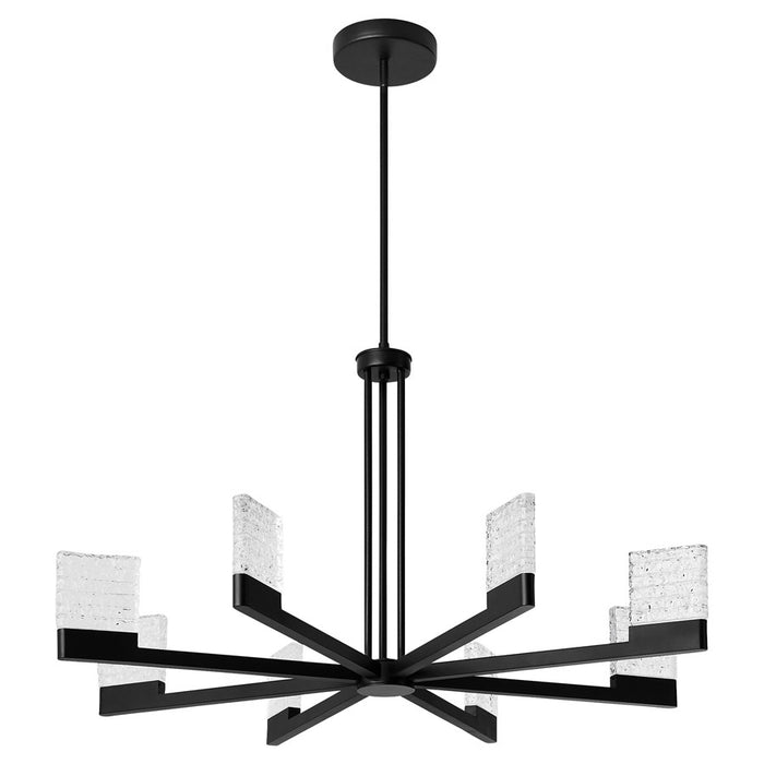 Oxygen Lighting Gamma 8Lt 5Cct LED Chandelier, Black - 3-651-15