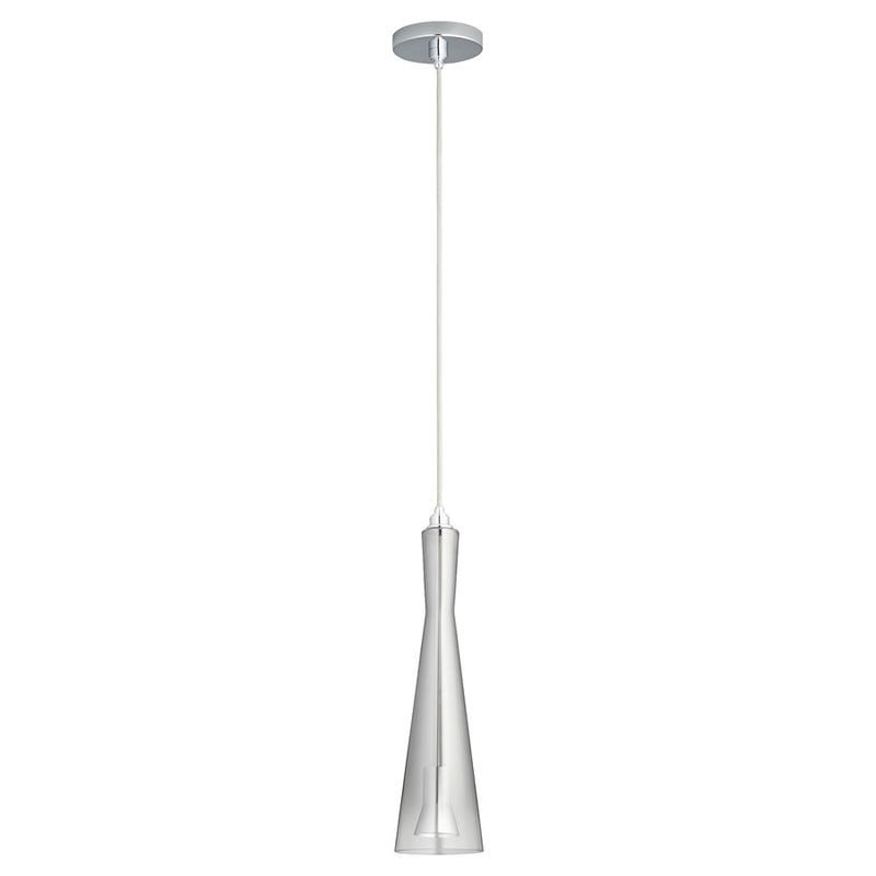 Oxygen Lighting Cornet Smoke Ombre 2700K 120V Pendant, Pol Chrome - 3-651-271314