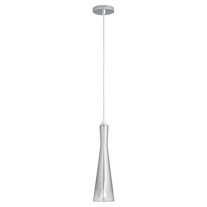 Oxygen Lighting Cornet Smoke Ombre 2700K 120V Pendant, Pol Chrome - 3-651-271314