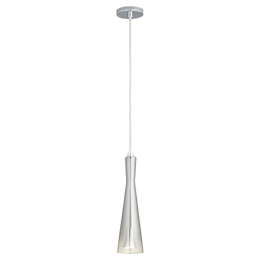 Oxygen Lighting Cornet Smoke Ombre 2700K 120V Pendant, Pol Chrome