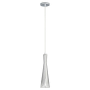 Oxygen Lighting Cornet Smoke Ombre 3500K 120V Pendant, Pol Chrome - 3-651-351314