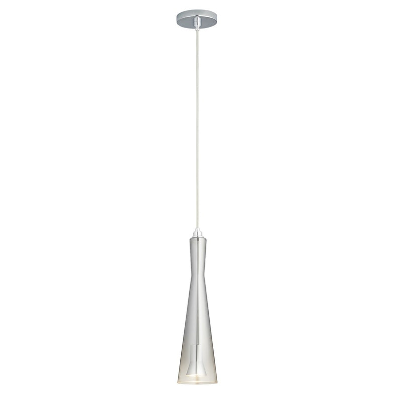 Oxygen Lighting Cornet Smoke Ombre 4000K 120V Pendant, Pol Chrome