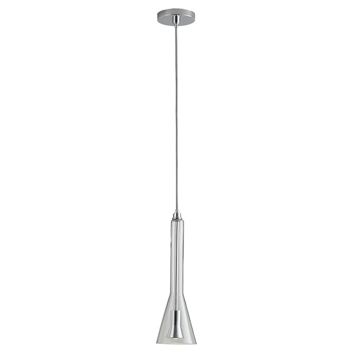 Oxygen Lighting Liberty 2700K Clear 120V Pendant, Polished Chrome