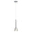 Oxygen Lighting Liberty 3500K Smk Ombre 120V Pendant, Pol Chrome