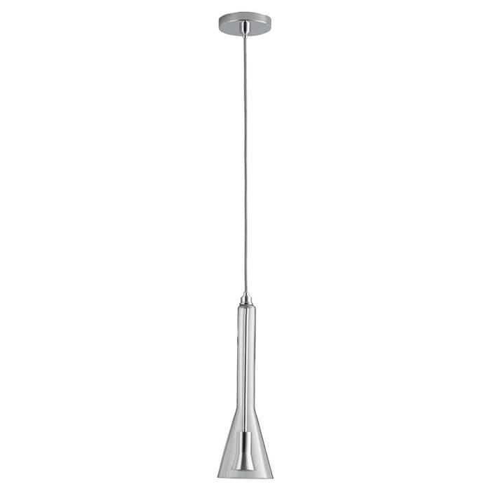 Oxygen Lighting Liberty 3500K Clear 120V Pendant, Polished Chrome - 3-652-3514