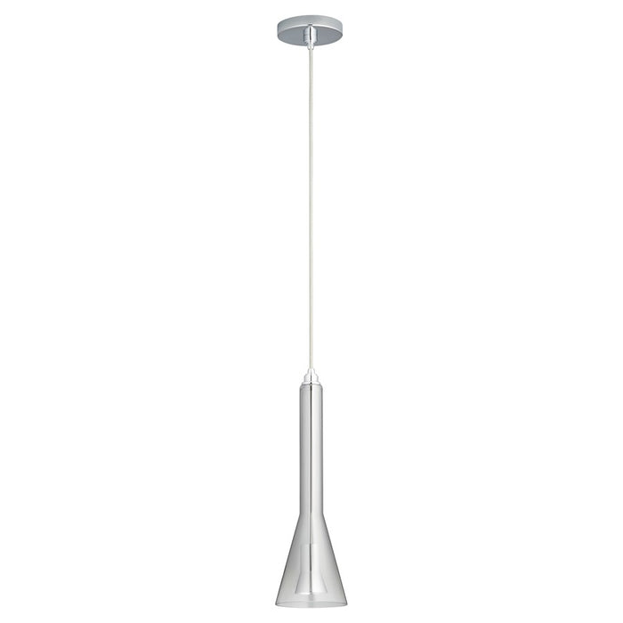 Oxygen Lighting Liberty 4000K Smk Ombre 120V Pendant, Pol Chrome - 3-652-401314