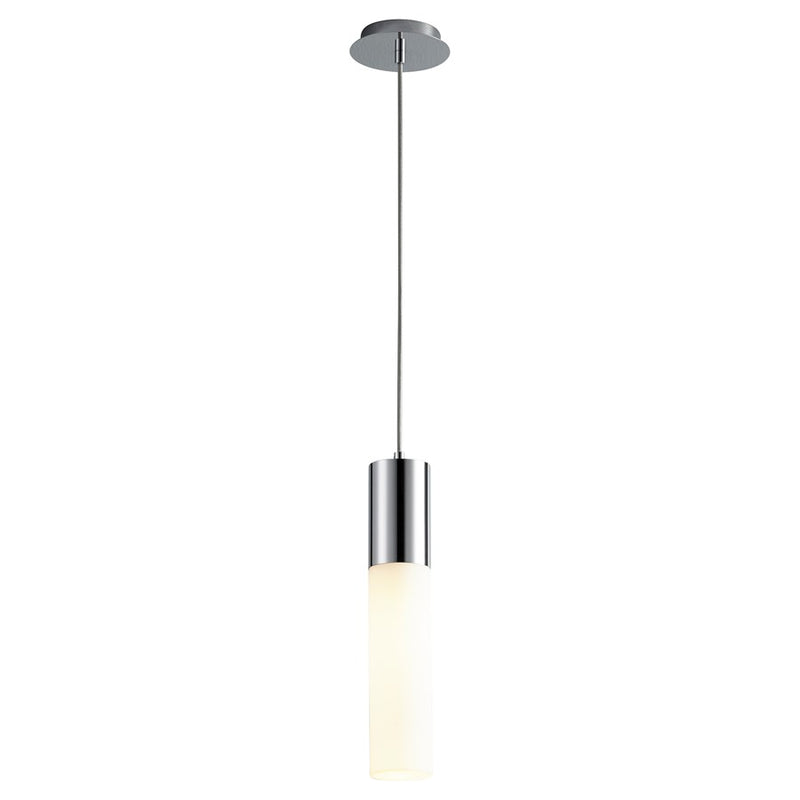 Oxygen Lighting Magnum 2700K Glass Pendant 120V, Polished Chrome