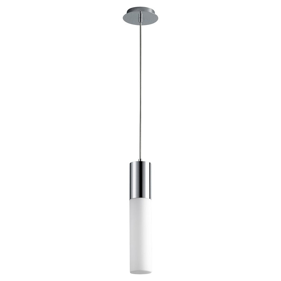 Oxygen Lighting Magnum 3500K Glass Pendant 120V, Polished Chrome - 3-653-35114