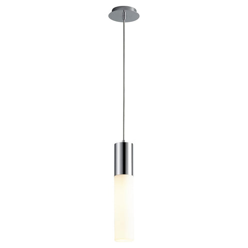 Oxygen Lighting Magnum 3500K Glass Pendant 120V, Polished Chrome