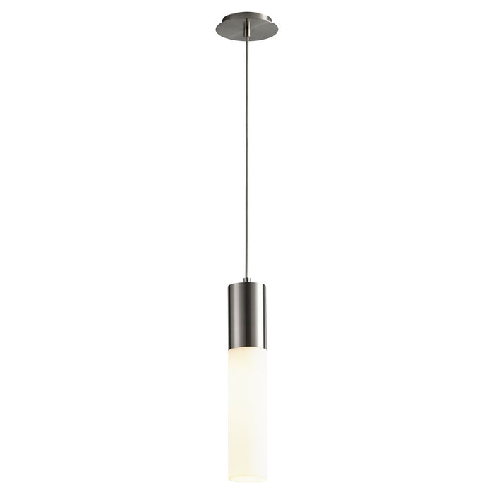 Oxygen Lighting Magnum 3500K Glass Pendant 120V, Satin Nickel
