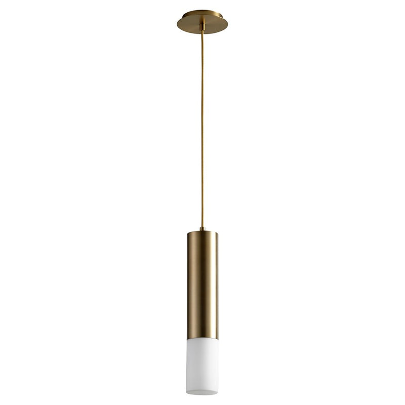 Oxygen Lighting Opus 2700K Glass Pendant 120V, Aged Brass - 3-654-27140