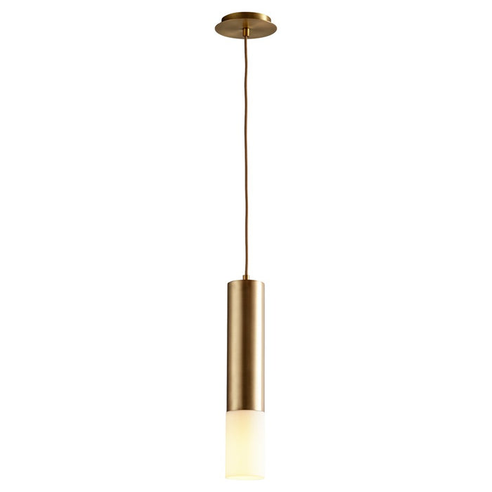 Oxygen Lighting Opus 2700K Acrylic Pendant 120V, Aged Brass