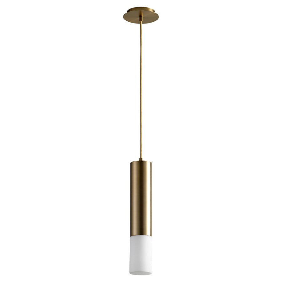Oxygen Lighting Opus 3500K Glass Pendant 120V, Aged Brass - 3-654-35140