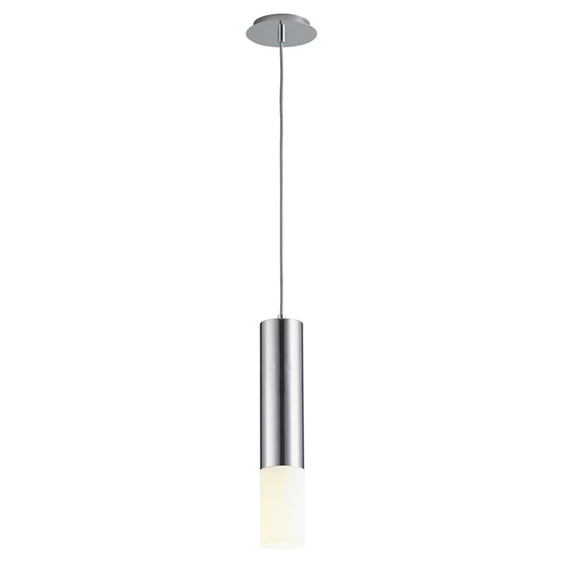 Oxygen Lighting Opus 4000K Acrylic Pendant 120V, Polished Chrome