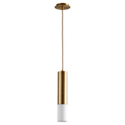 Oxygen Lighting Opus 4000K Acrylic Pendant 120V, Aged Brass - 3-654-4040