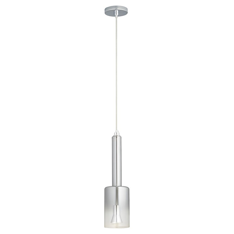 Oxygen Lighting Spindle 3500K Smk Ombre 120V Pendant, Pol Chrome