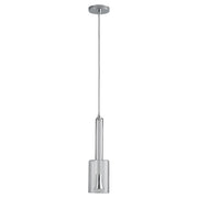 Oxygen Lighting Spindle 3500K Clear 120V Pendant, Polished Chrome - 3-656-3514