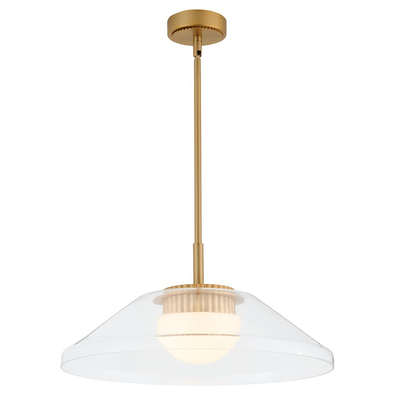 Oxygen Lighting Eros 5Cct Pendant, Brushed Brass