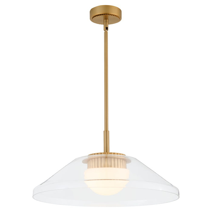 Oxygen Lighting Eros 5Cct Pendant, Brushed Brass