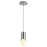 Oxygen Lighting Ellipse 2700K Short Pendant 2.75 Acrylic/P Nickel