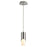 Oxygen Lighting Ellipse 3500K Short Pendant 2.75 Glass/Pol Nickel