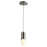 Oxygen Lighting Ellipse 3500K Short Pendant 2.75 Acrylic/Nickel