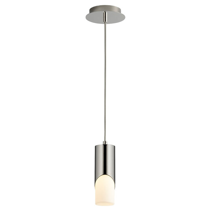 Oxygen Lighting Ellipse 4000K Short Pendant 2.75 Glass/Pol Nickel