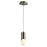 Oxygen Lighting Ellipse 4000K Short Pendant 2.75 Glass/Nickel