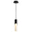 Oxygen Lighting Ellipse 2700K Tall Pendant, 2.75 Acrylic/Black