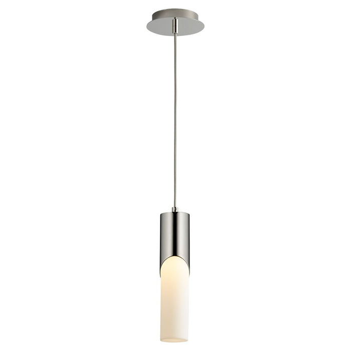 Oxygen Lighting Ellipse 2700K Tall Pendant, 2.75 Acrylic/P Nickel