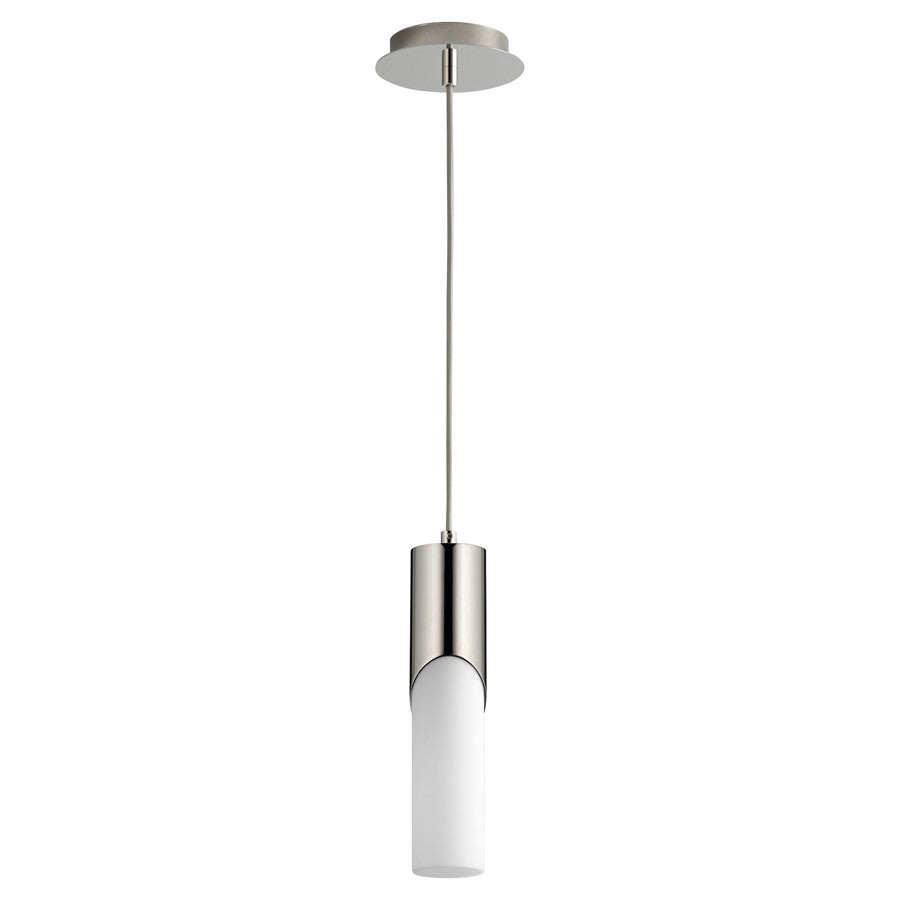 Oxygen Lighting Ellipse 3500K Tall Pendant, 2.75 Glass/Pol Nickel - 3-668-35120
