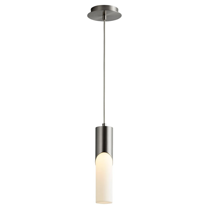 Oxygen Lighting Ellipse 3500K Tall Pendant, 2.75 Acrylic/Nickel
