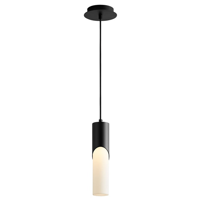 Oxygen Lighting Ellipse 4000K Tall Pendant, 2.75 Acrylic/Black