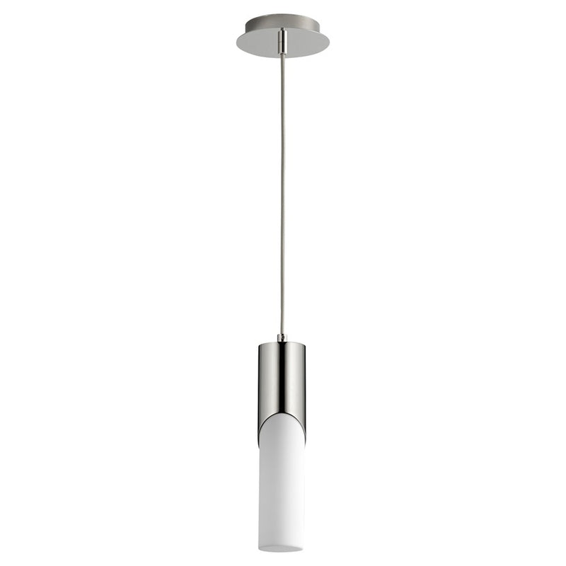 Oxygen Lighting Ellipse 4000K Tall Pendant, 2.75 Acrylic/P Nickel - 3-668-40220