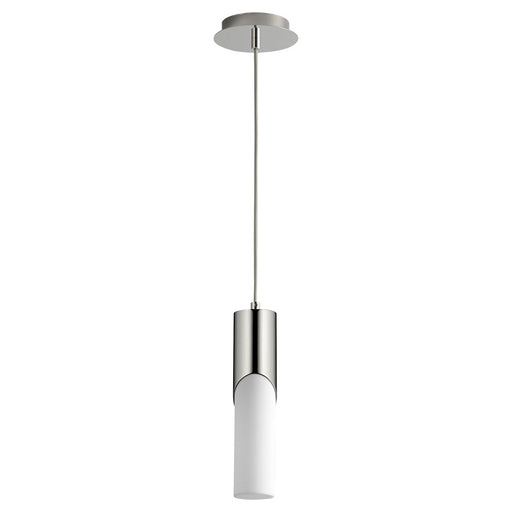 Oxygen Lighting Ellipse 4000K Tall Pendant, 2.75 Acrylic/P Nickel - 3-668-40220